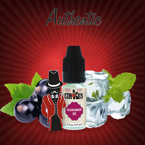 Authentic Cirkus E-liquid - Blackcurrant Ice
