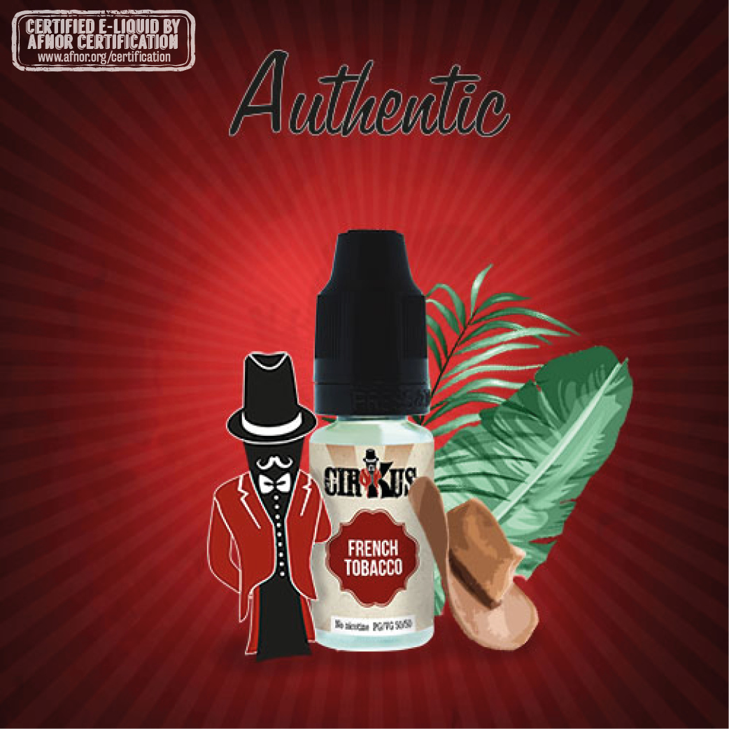 Authentic Cirkus E-liquid - French Tobacco