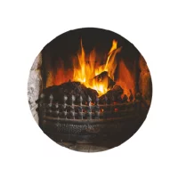 Badge Feu de Cheminée