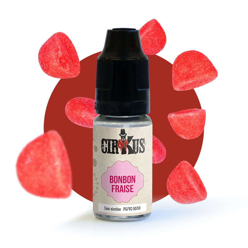 BONBON CERISE 50ML - CIRKUS Taux de Nicotine Sans nicotine