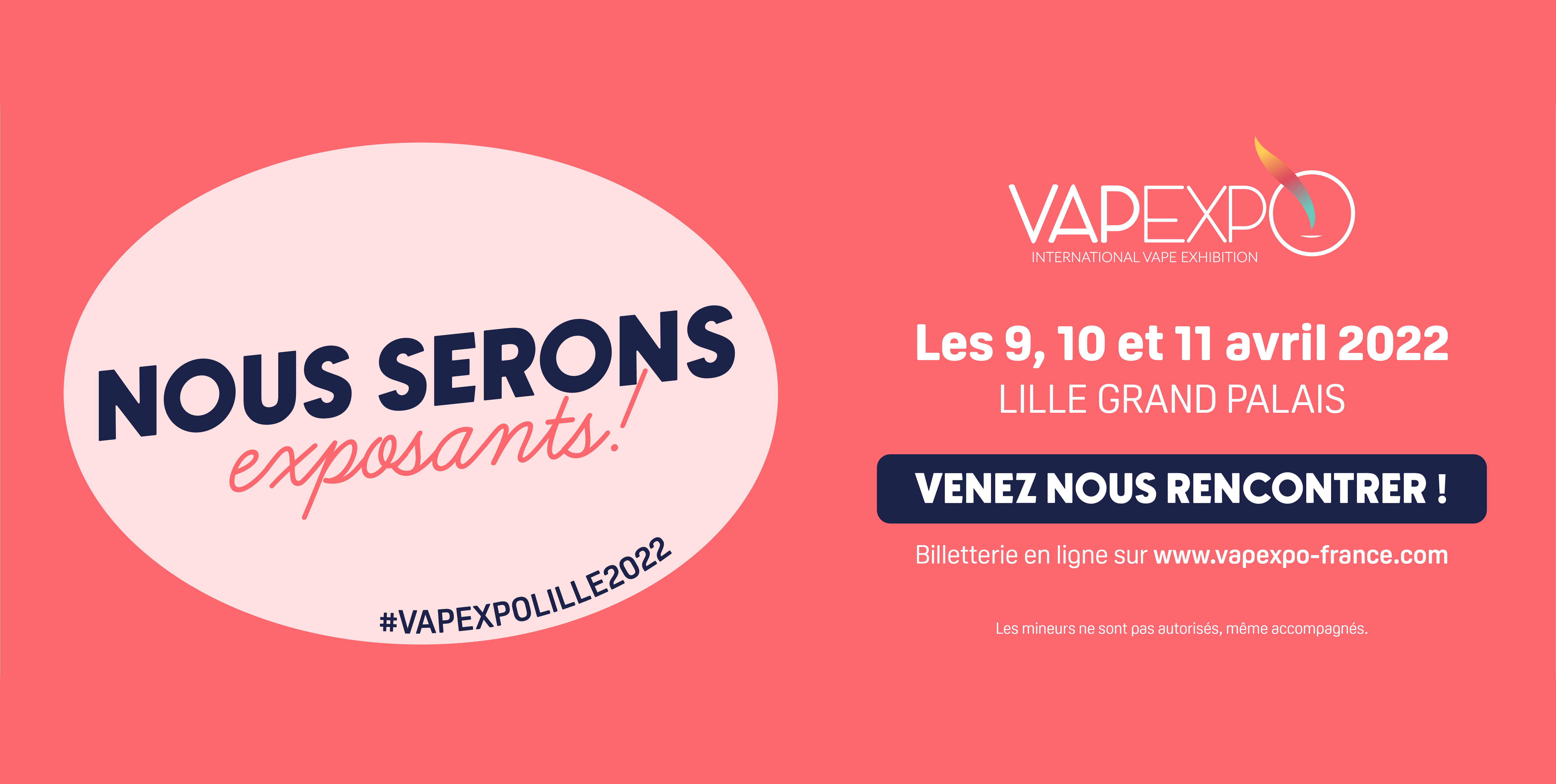 VDLV présent au Vapexpo Lille les 9, 10 et 11 avril 2022