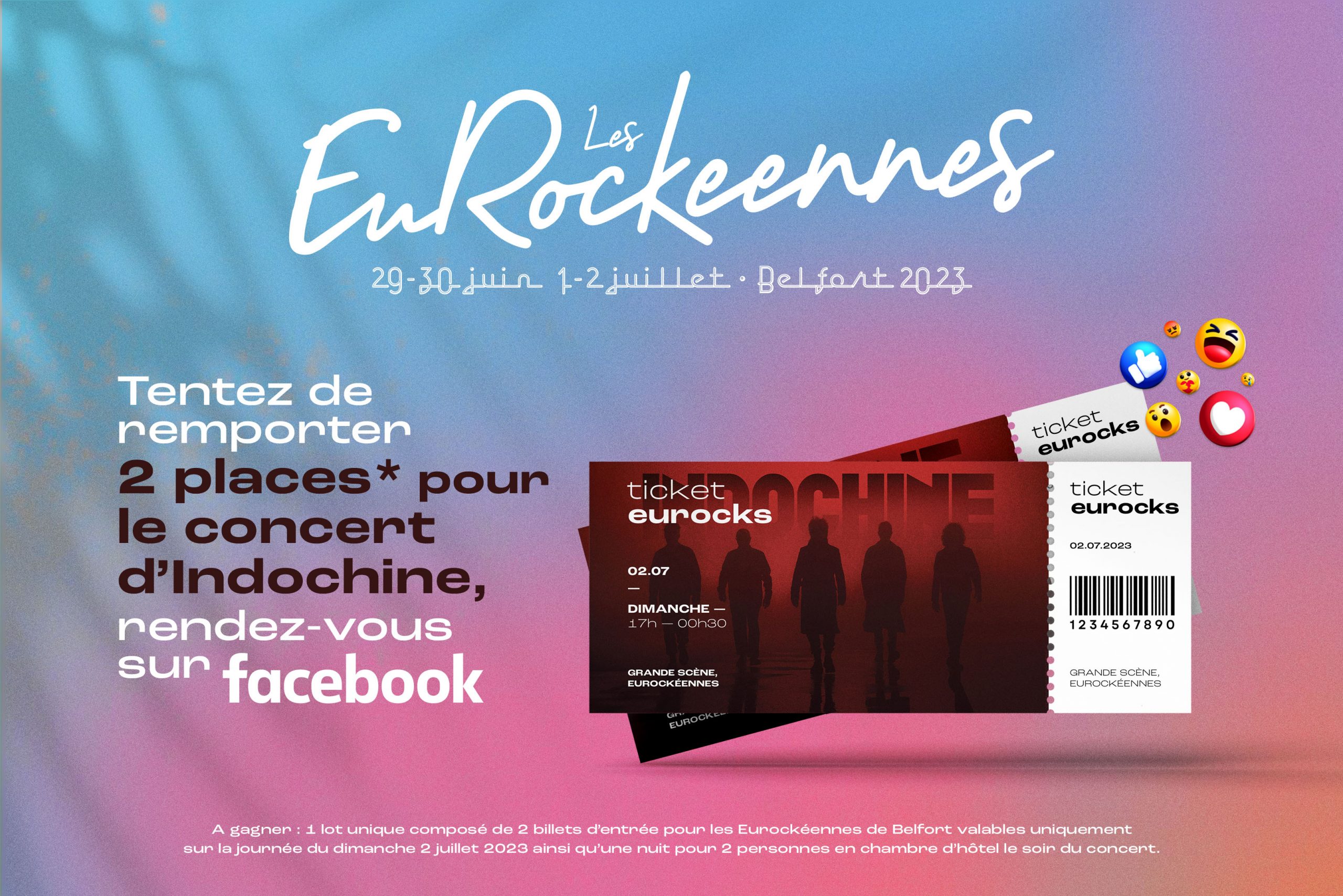 JEU CONCOURS Gagnez 2 places pour le concert d’Indochine aux Eurockéennes