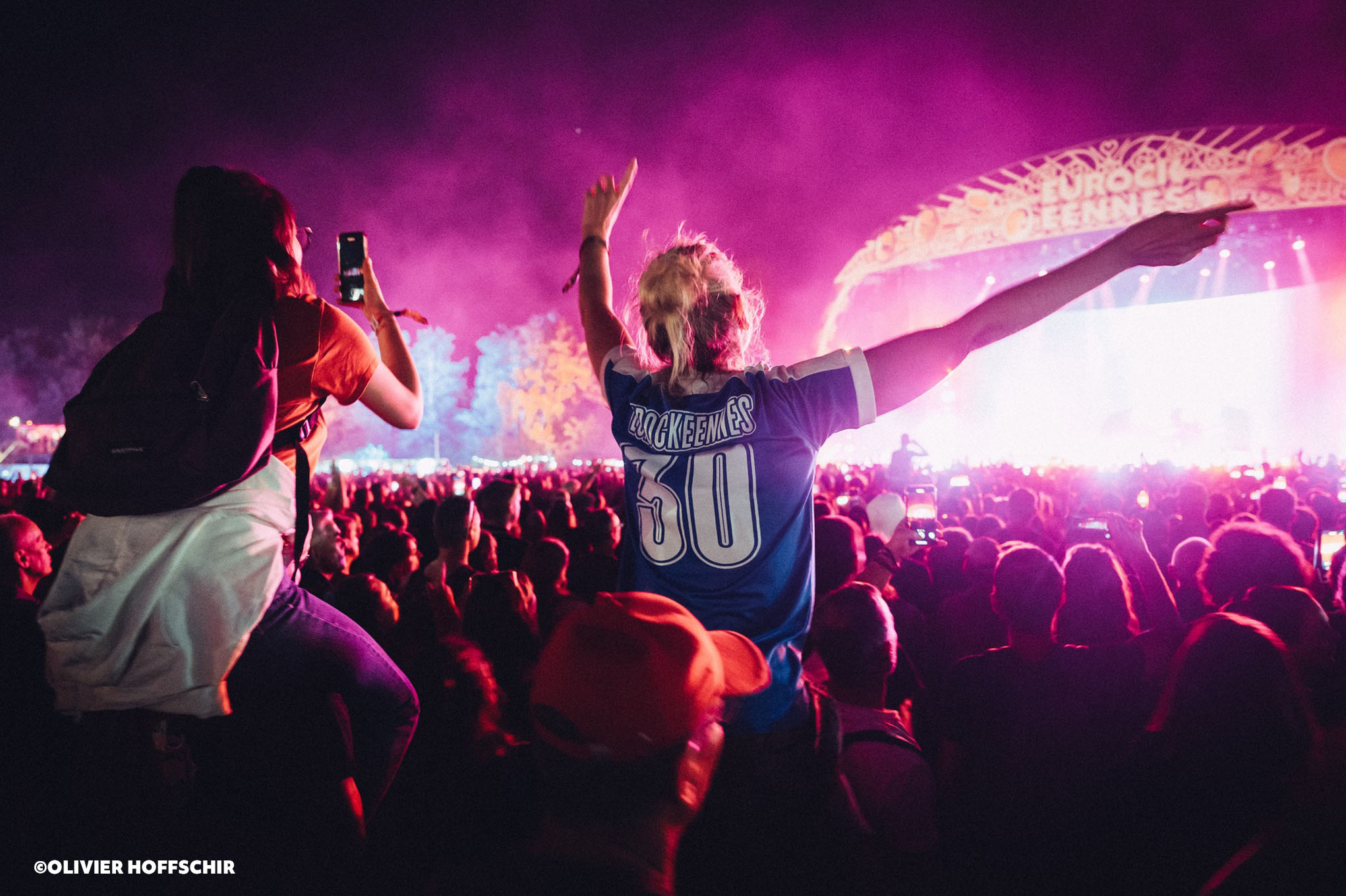 Public rassemblé devant la Grande Scène des Eurockéennes