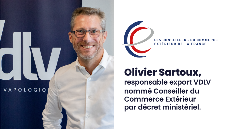 Olivier Sartoux, nommé Conseiller du Commerce Extérieur de la France