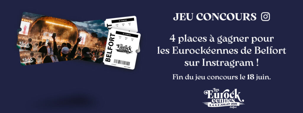 Eurockéennes jeu concours Instagram