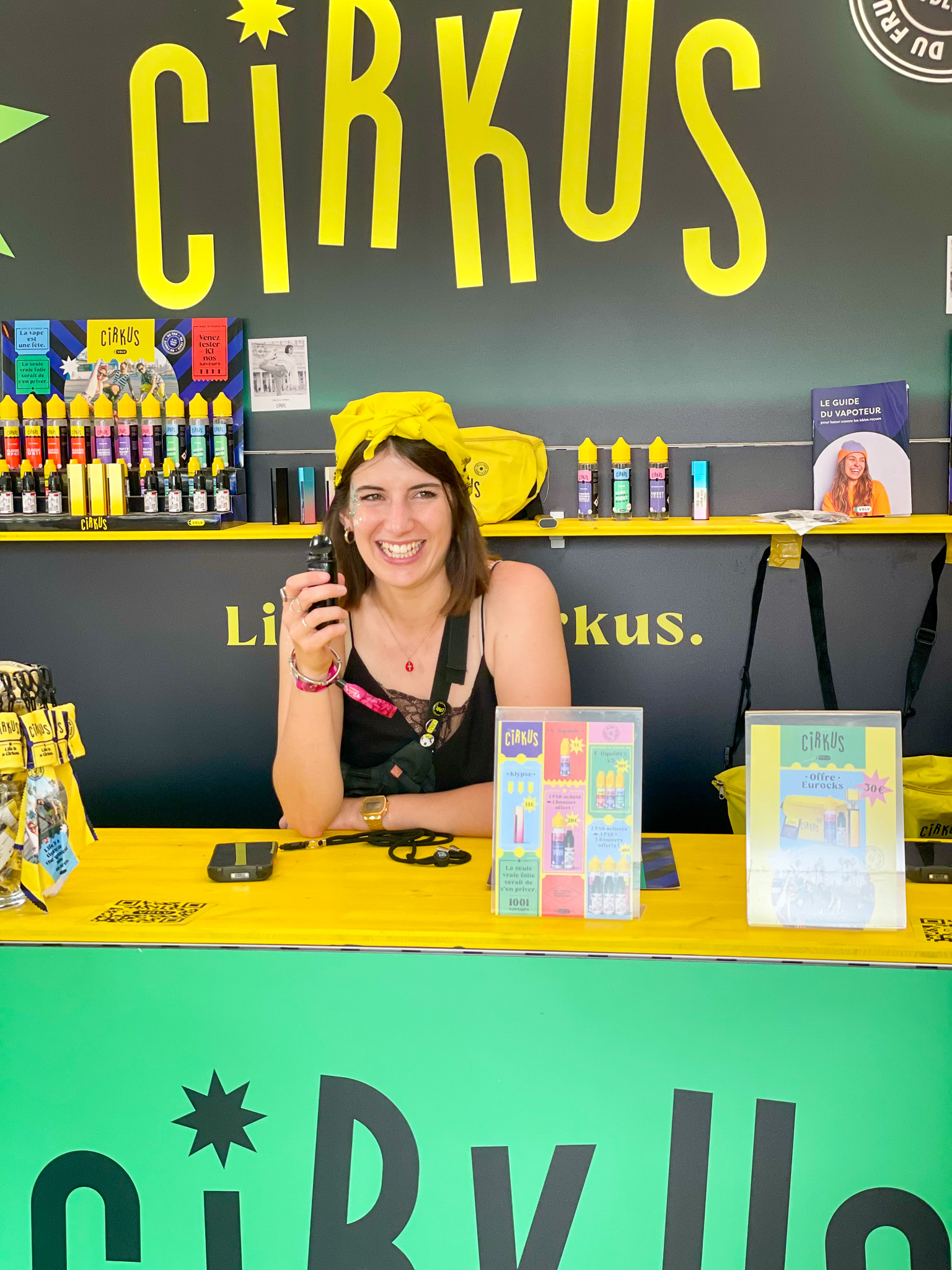 Comptoir Cirkus avec notre rayonnante Clara