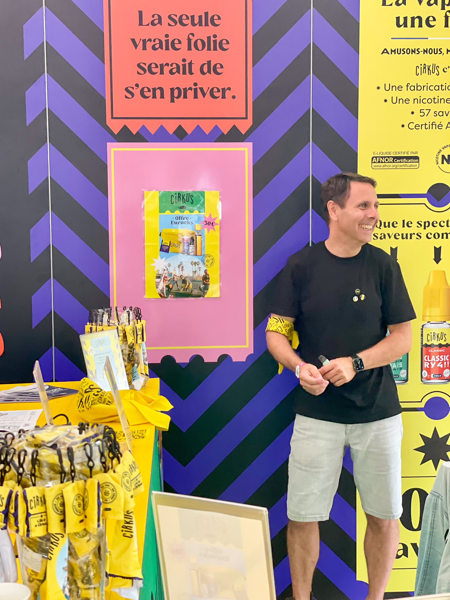 Erwan notre commercial Grand Est sur le stand Cirkus