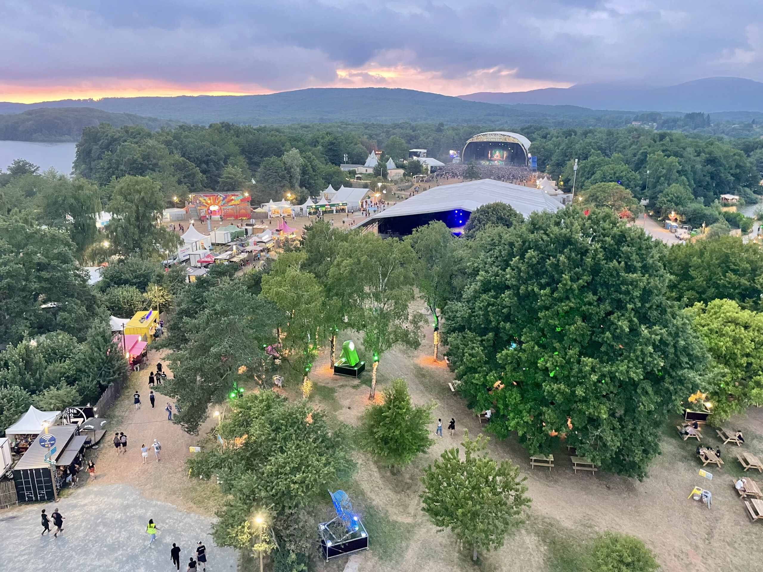Vue aérienne du site des eurockéennes Vue aérienne du site des eurockéennes