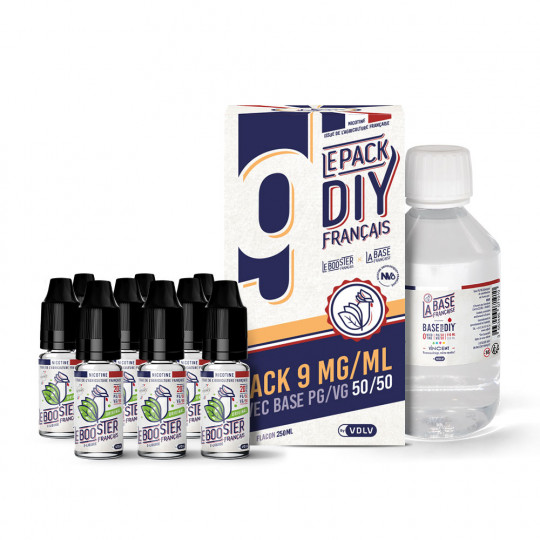 Kit Pack Diy Le Booster Français - 250ml - 9mg/ml